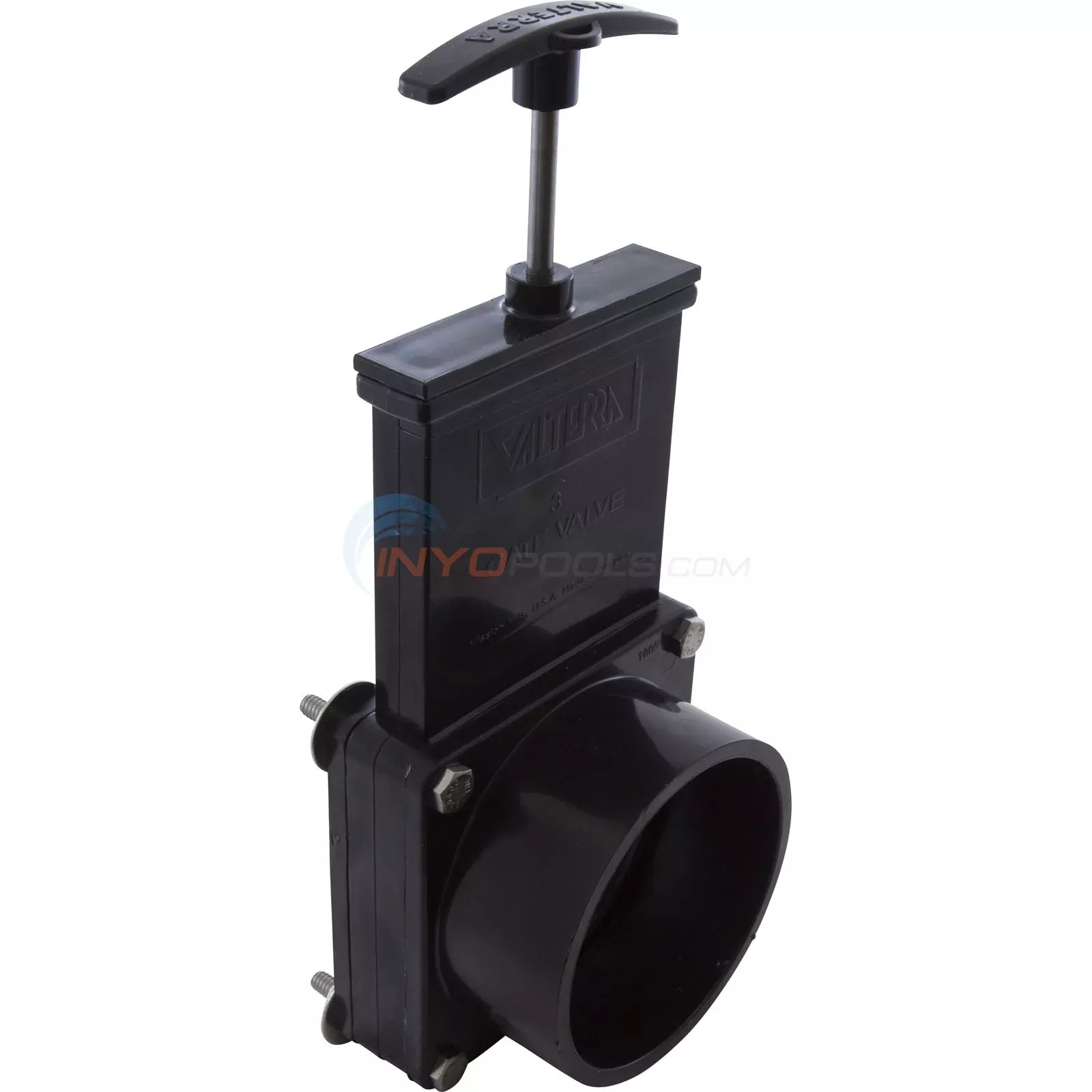 (7311) 3″ Valve, SxTank Flange, ABS-Black (7311)