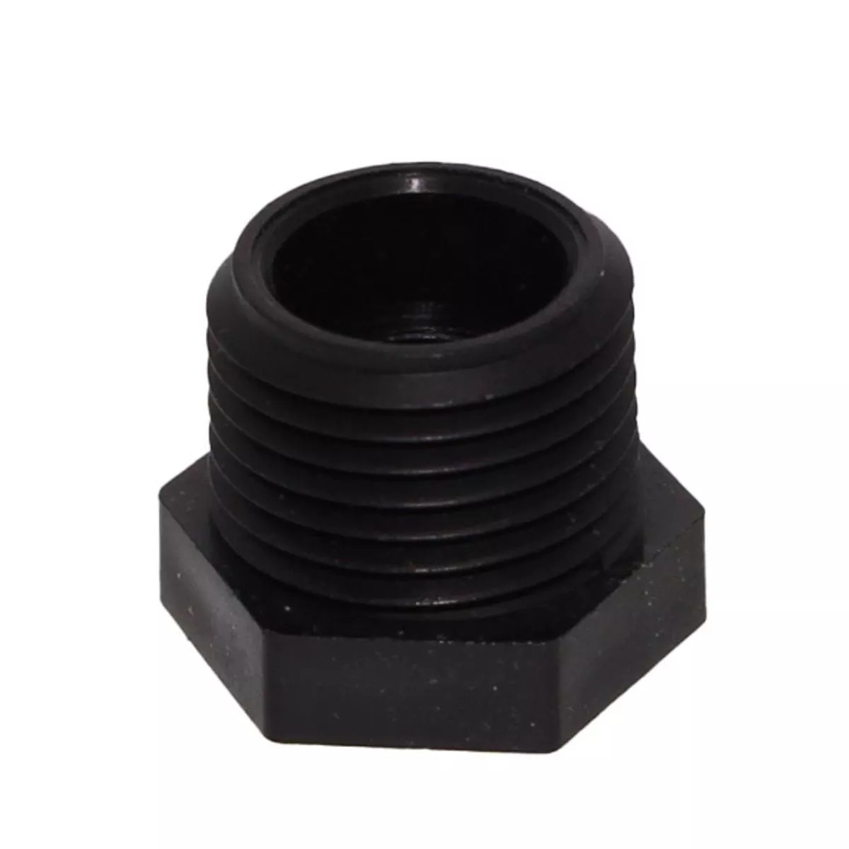 Bushing 1/2" MNPT x 1/4" FNPT - Polypropylene Black