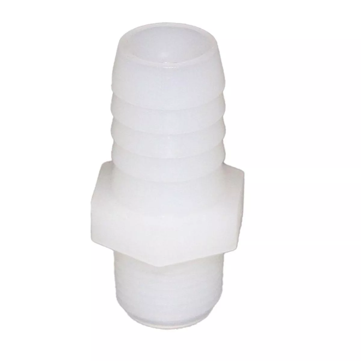 Male Barb Adapter - 5/8 ID x 3/8 MNPT - Natural Nylon