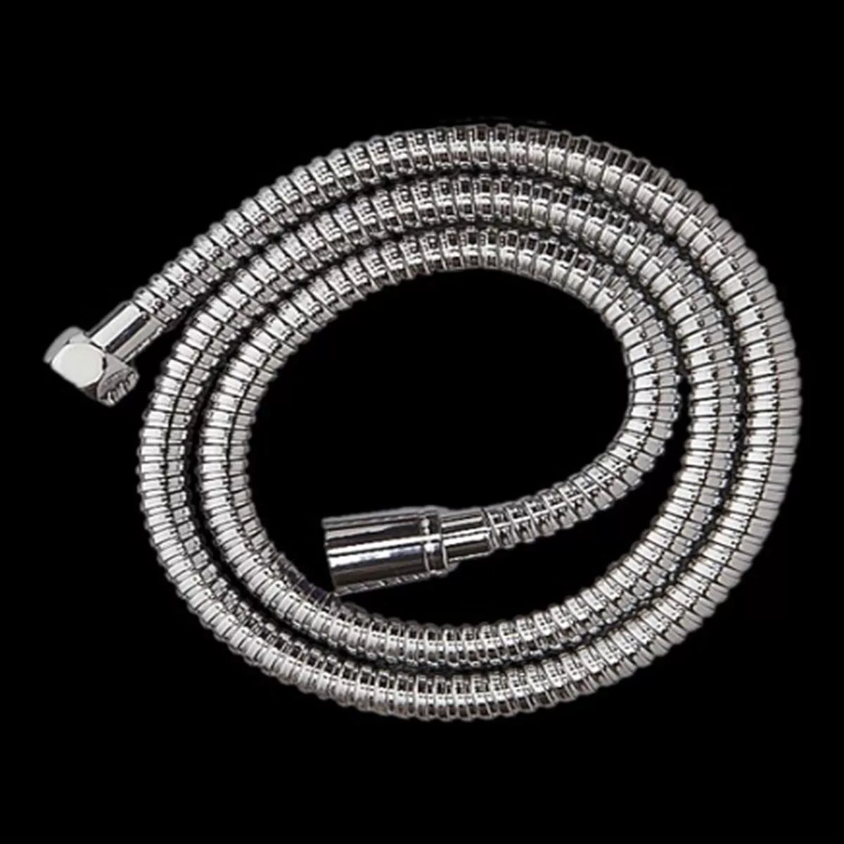 (PRUN) HIGH PRESSURE SHOWR HOSE 1MTR EXTENDABLE - AQUANT - ( CHROME - - 0x15 mm - 0inchX0.5inch )