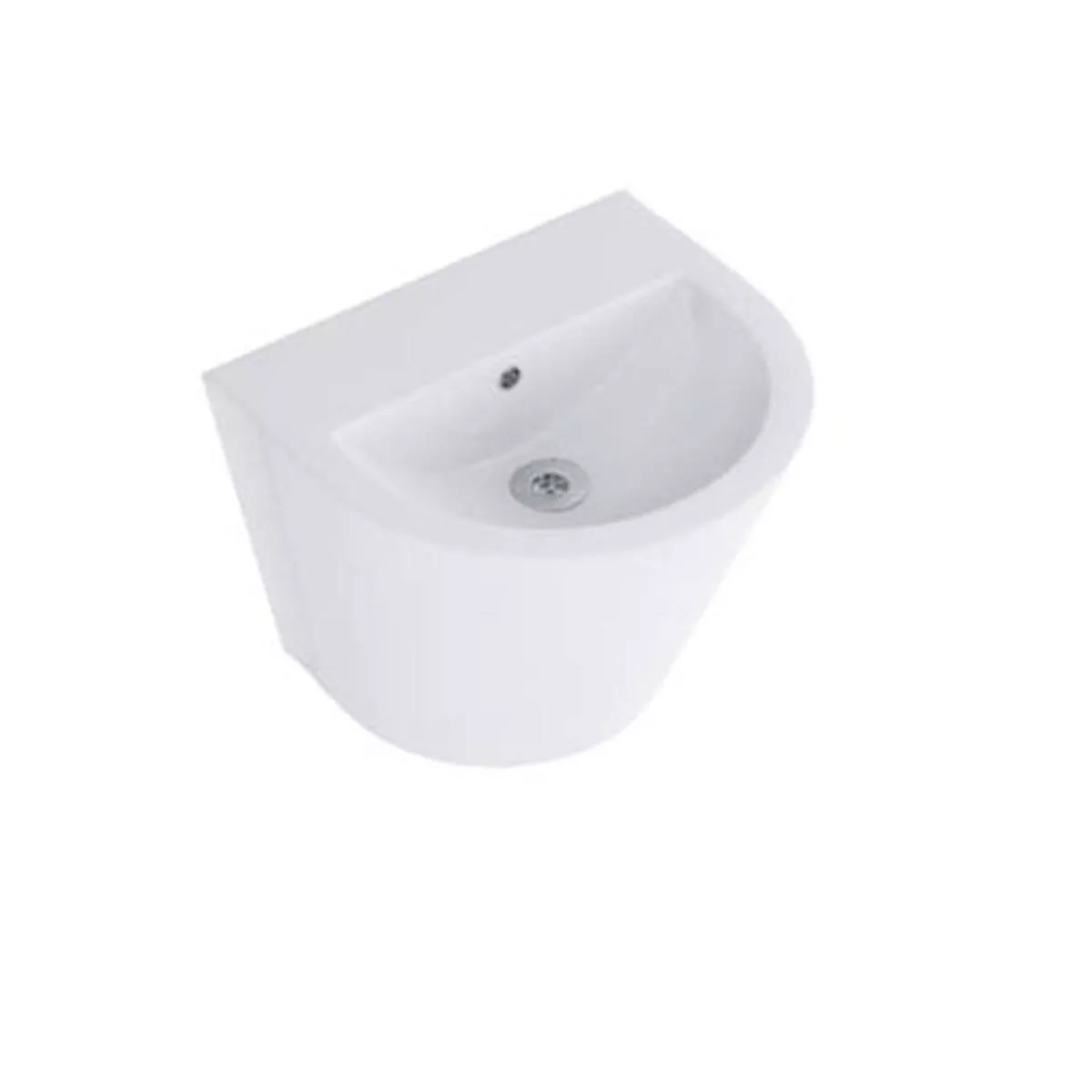 (PRUN) TWILIGHT INTEGRATED PEDESTAL WASH BASIN - HINDWARE - ( STAR WHITE - TWLIGHT - 520x460 mm - 20.8inchX18.4inch )