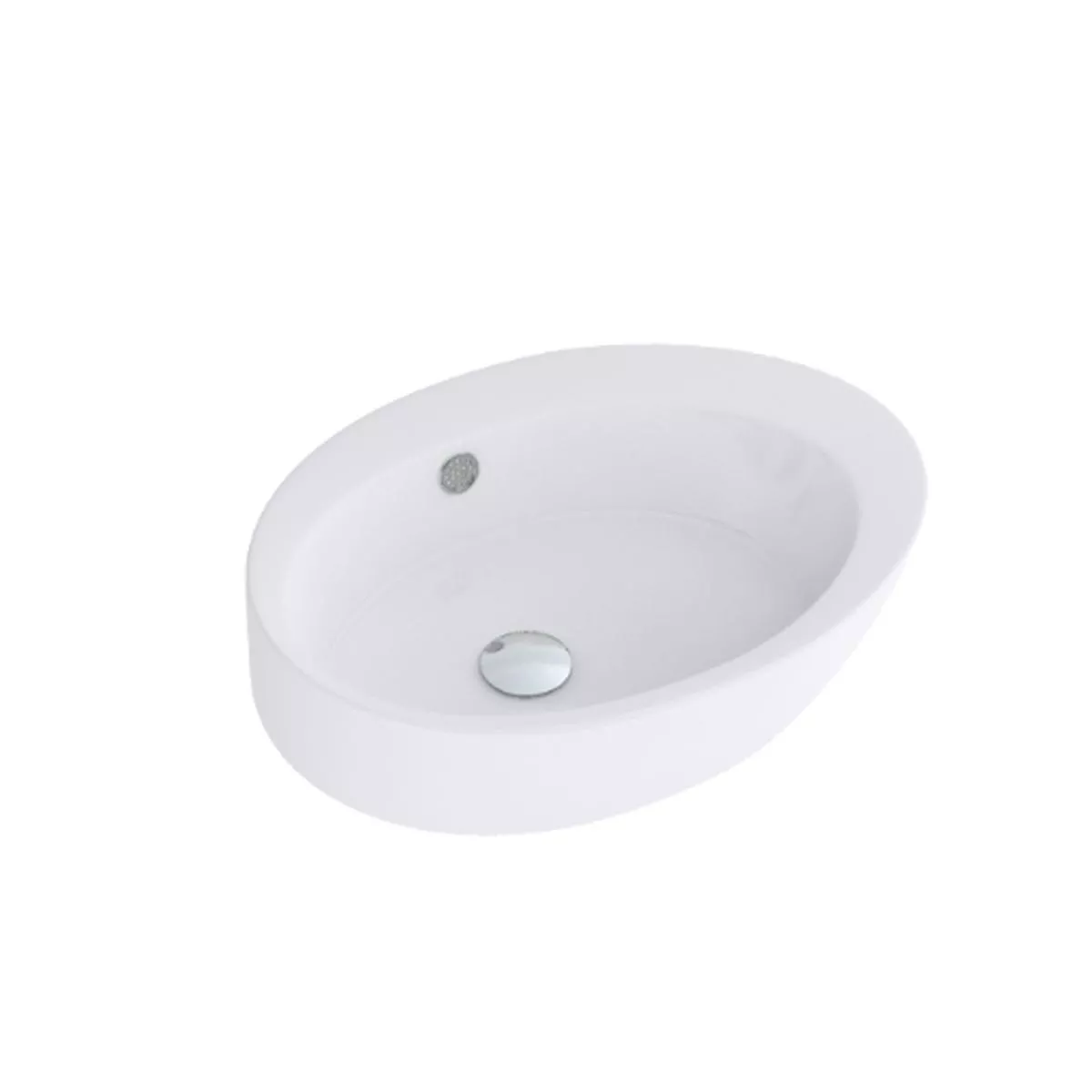 (PRUN)WASH BASIN COUNTER TOP JADE - HINDWARE - ( STAR WHITE - ITALIAN - 610x470 mm - 24inchX18.5inch )