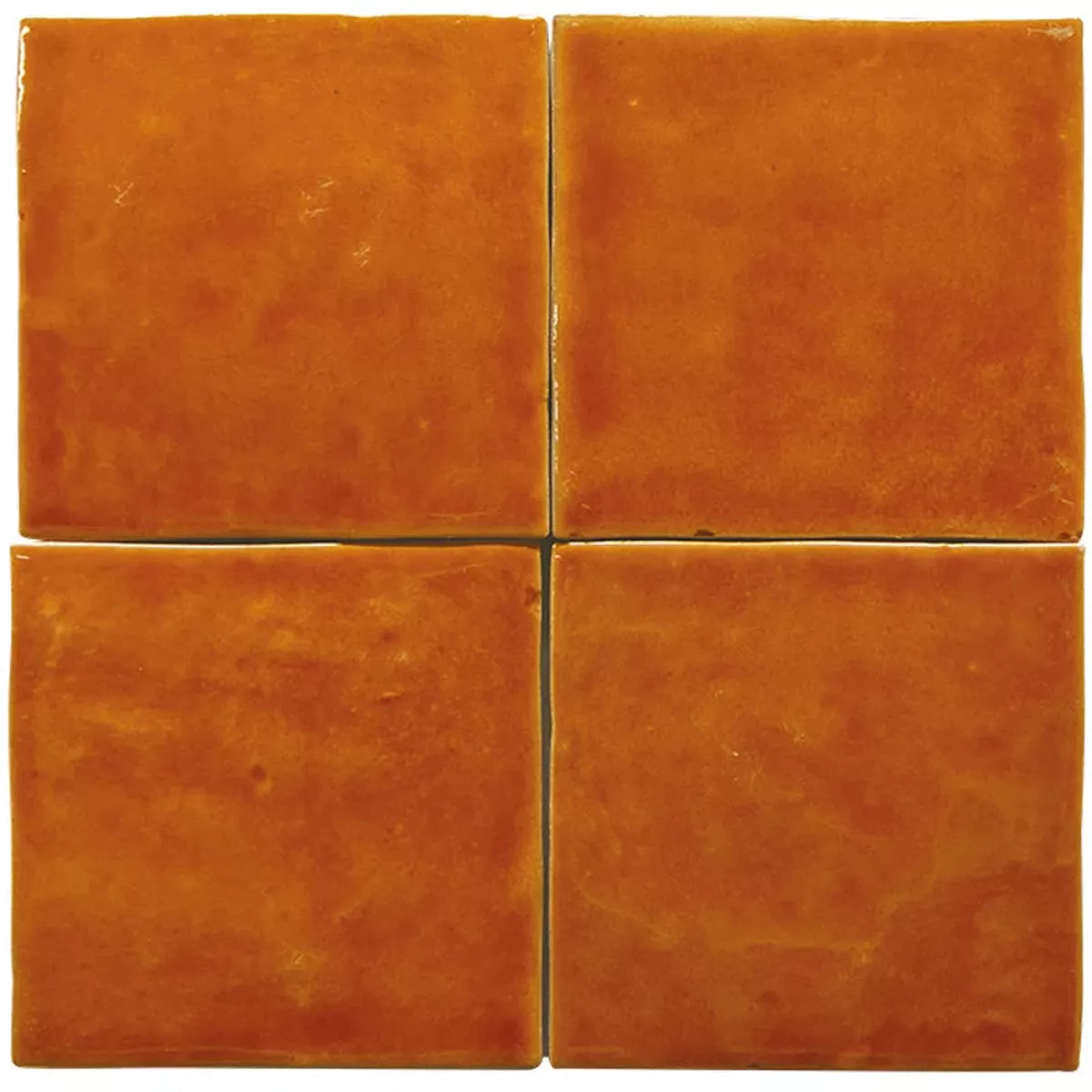 ZELIJ NARANJA DIF HL - SPAIN - ( - - 100x100 mm - 4inchX4inch )